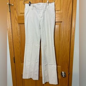 Banana Republic white and black striped flared pant